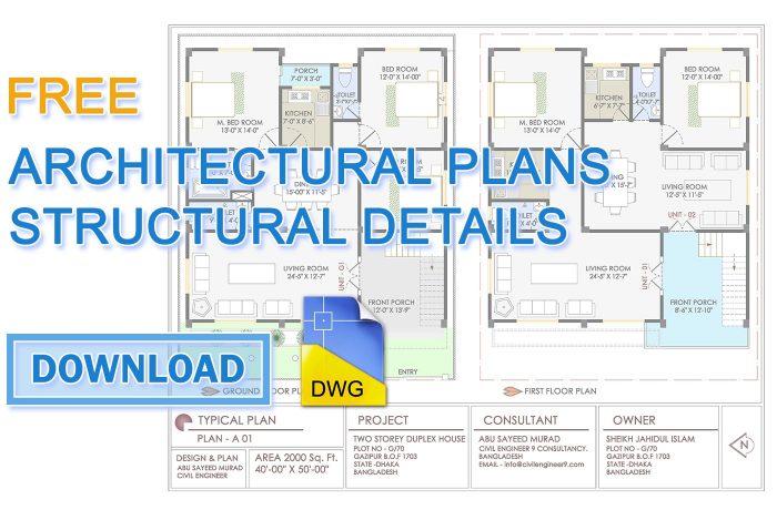 free architectural plans download