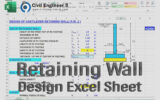 Retaining Wall Design Excel Sheet