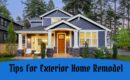 Tips for Exterior Home Remodel