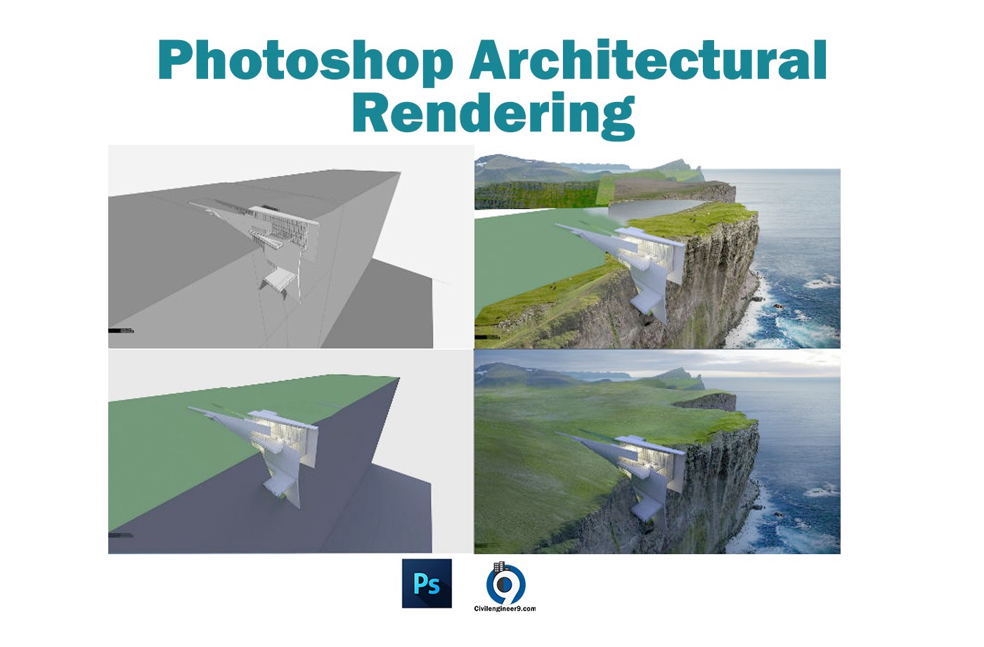 Photoshop Architectural rendering