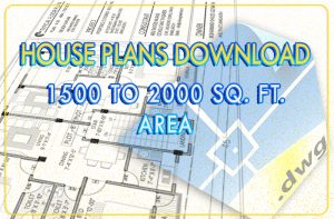 1.5-2k Sq Ft | Free House Plans Download | CAD DWG & PDF
