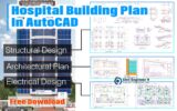 Hospital Building Plan In AutoCAD