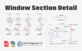 Window Section Detail Drawing In Autocad