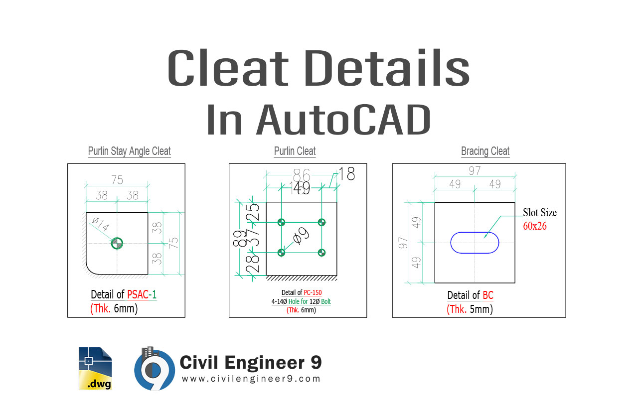 Cleat Details In AutoCAD