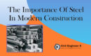 Importance of steel in construction